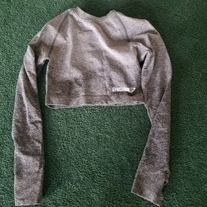 Gymshark ombre seemless long sleeve crop top